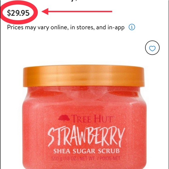 Tree Hut Strawberry Shea Sugar Scrub 18 oz. Exfoliating Hydrating Essential Oils - Picture 15 of 16